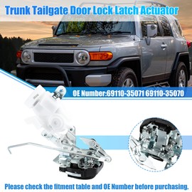 X AUTOHAUX Rear Door Latch Actuator Tailgate Lock Actuator Assembly with Motor B for Toyota FJ Cruiser 2007 2008 2009 2010 2011 2012 2013 2014 Replace 69110-35071 69110-35070 6911035071 69110