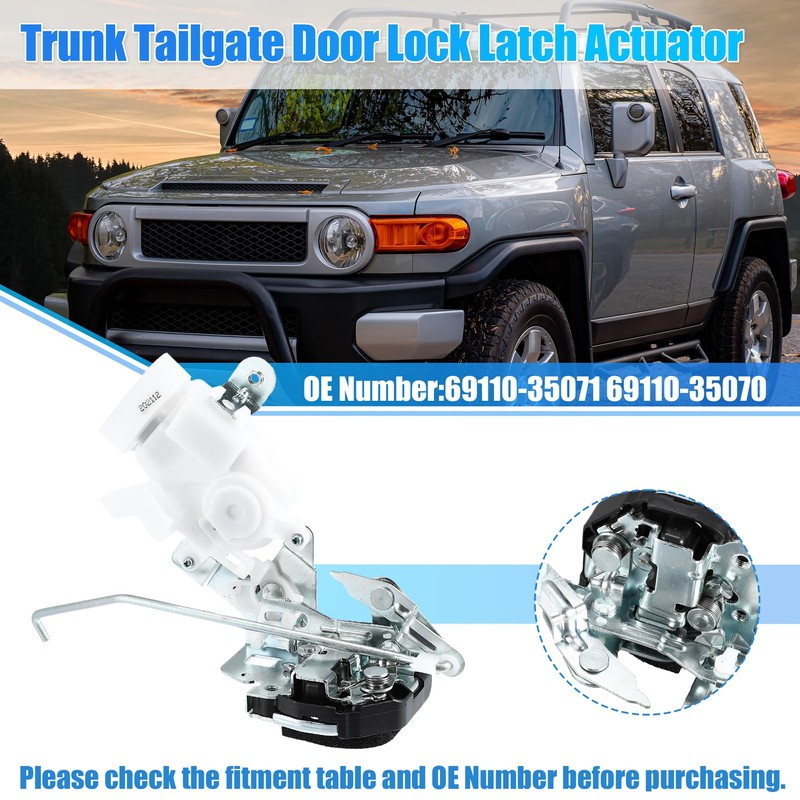 X AUTOHAUX Rear Door Latch Actuator Tailgate Lock Actuator Assembly