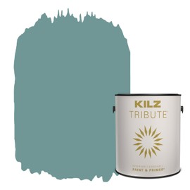 KILZ TRIBUTE Paint & Primer, Interior, Eggshell, Pale Emerald, 1 Gallon