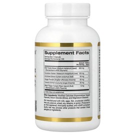 California Gold Nutrition, Silymarin Complex, Dandelion, Artichoke, Curcumin C3 Complex, Milk Thistle Extract containing Ginger and BioPerine, 120 Veggie Capsules / California Gold Nutrition (캘리포니아골드뉴트리션), 실리마린 복합체, 민들레, 아티초크, Curcumin C3 Complex, 생강 및 BioPerine 함유 밀크시슬 추출물, 베지 캡슐 120정