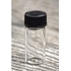 3oz Gold Pan Panning Sniffer Snuffer Bottle, Glass Vial &
