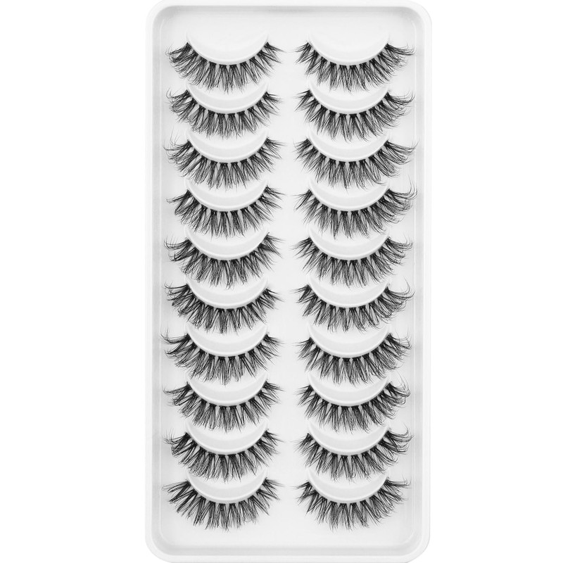 Clear Band Eyelashes, Fox Eyelashes, 3D Artificial Eyelashes, Russian False