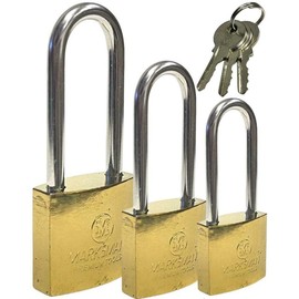 32/38 /50mm Heavy Duty Padlock Long Steel Shackle Security Lock Outdoor Safety (32mm)