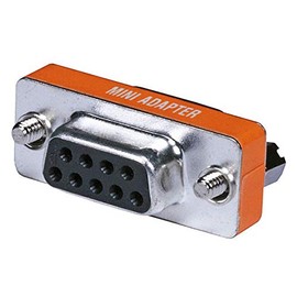 Monoprice DB9 Null Modem Mini Type - Female to Female, Orange