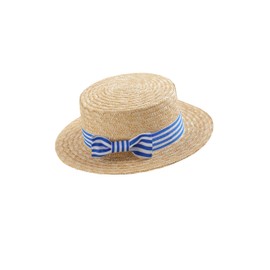 BABEYOND Men's 1920s Brim Boater Hat Gatsby Straw Hat 20s Costume Accessories Fedora Beach Hats for Women