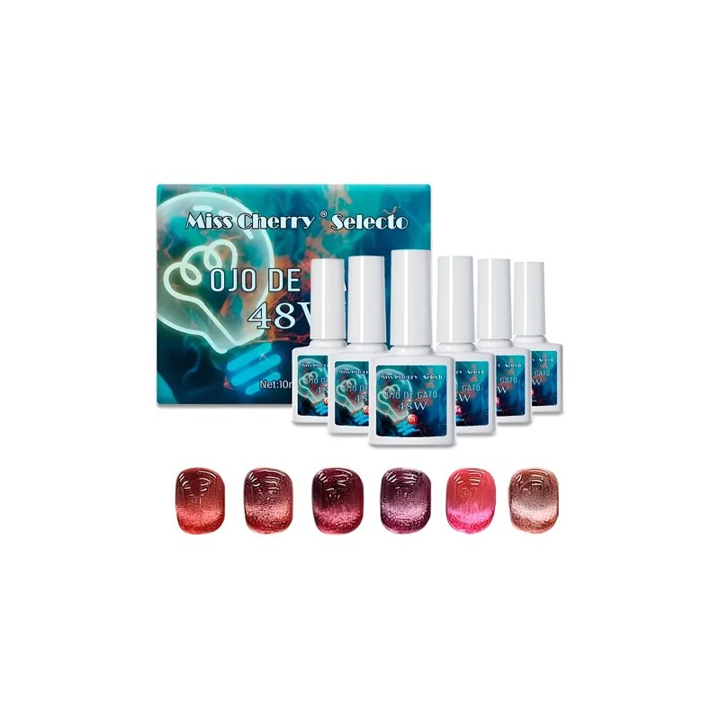 Miss Cherry Gel Semipermanente Efecto Ojo De Gato 48w