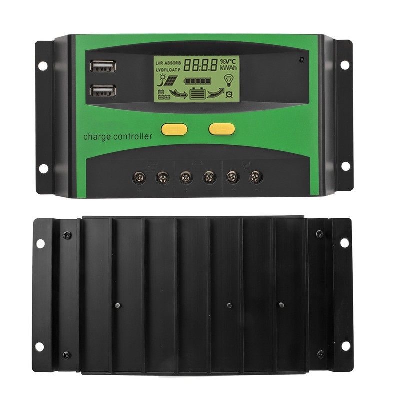 Solar Charge Controller Automatic Recognition LCD Screen Current Display Intelligent