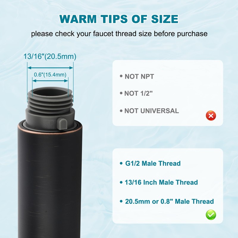 Pull Out Kitchen Faucet Head Replacement, 2 Function Sink Sprayer