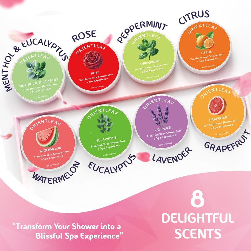 ORIENTLEAF Shower Steamers Aromatherapy, Valentines Day Gifts for Her, Self