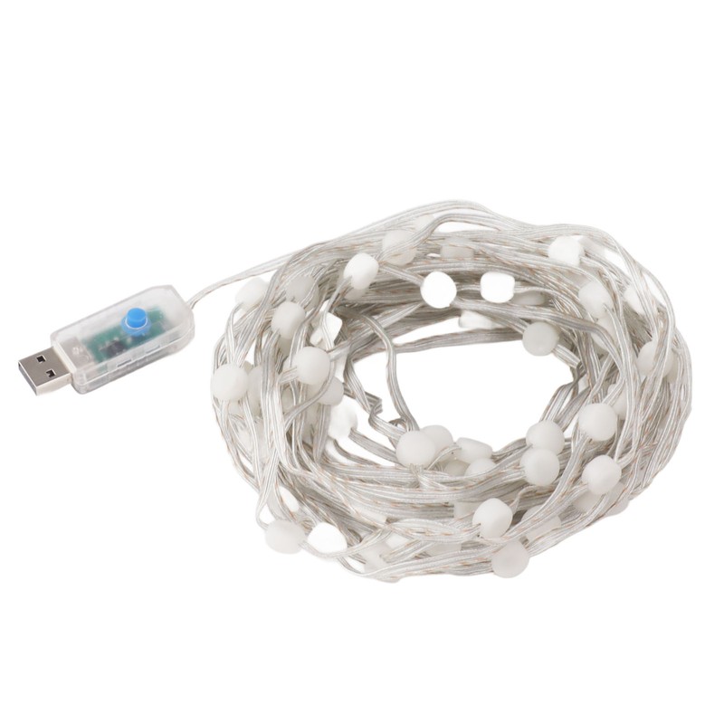 LED Globe String Light USB Powered Remote Control 16 Color