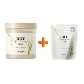 Skin Food PicknGO 스킨푸드 라이스 브라이트닝 패드 본품1개 + 리필1개 PG0140 - 1개 PicknGO Skinfood Rice Brightening Pad 1 Main Product + 1 Refill PG0140 - 1 Piece [1 piece]