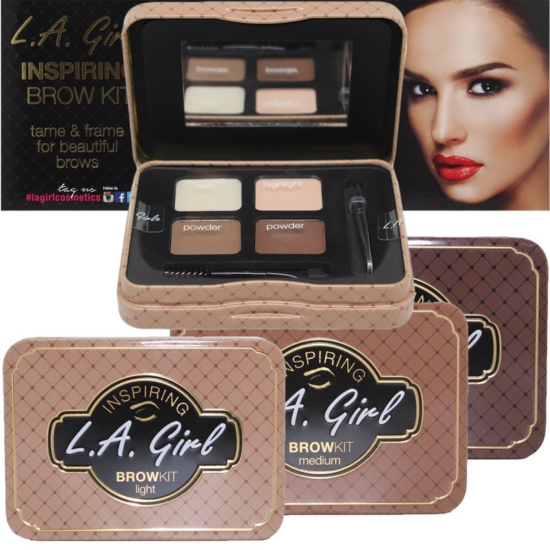 L.A. Girl Inspiring Brow Kit, Dark and Defined (Dark), Brow