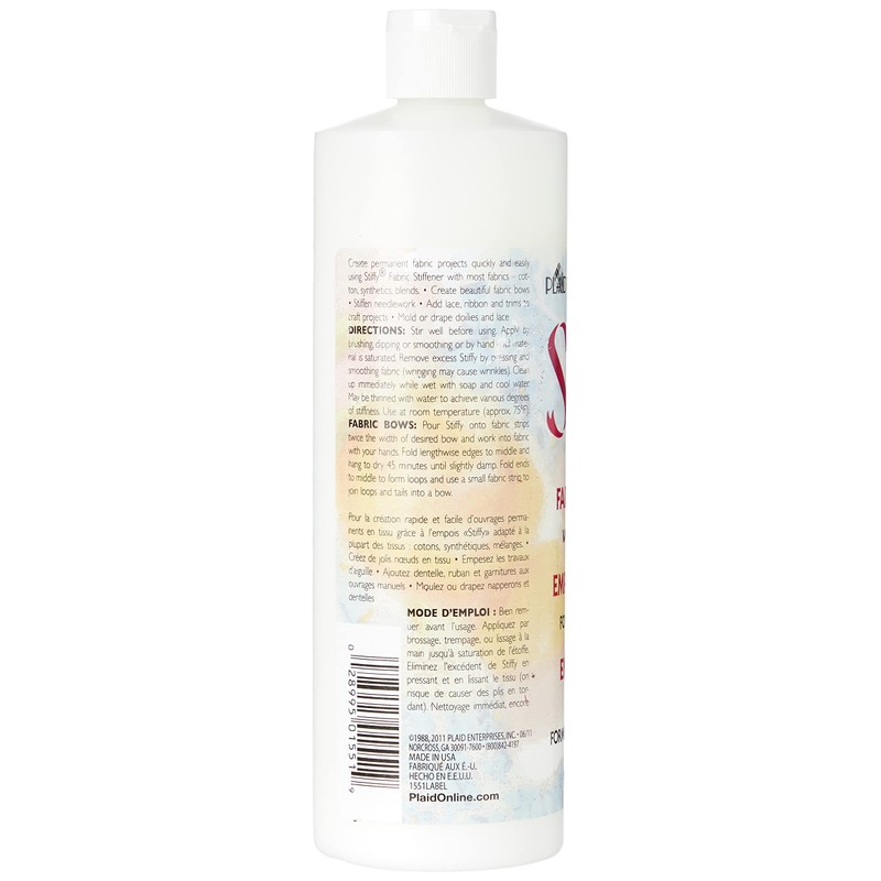 Plaid:Craft Stiffy Fabric Stiffener, 16 oz