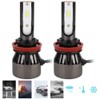 2Pcs 60W 6000K White Super Bright Car LED L8 Headlight