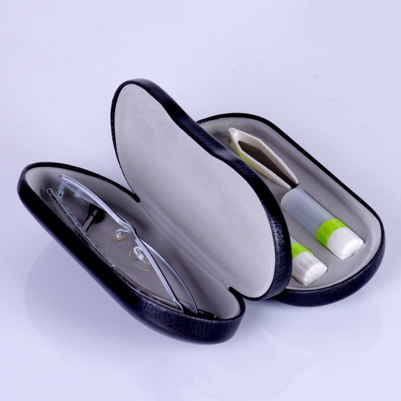 ULTNICE Travel Contact Lens Case Mini Box Container 2-in-1 Glasses