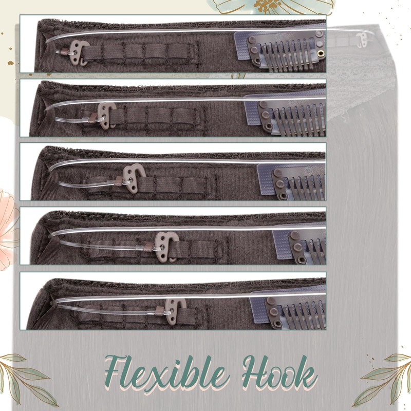 Easyouth Brown Wire Hair Extensions Real Human Hair Secret Hair