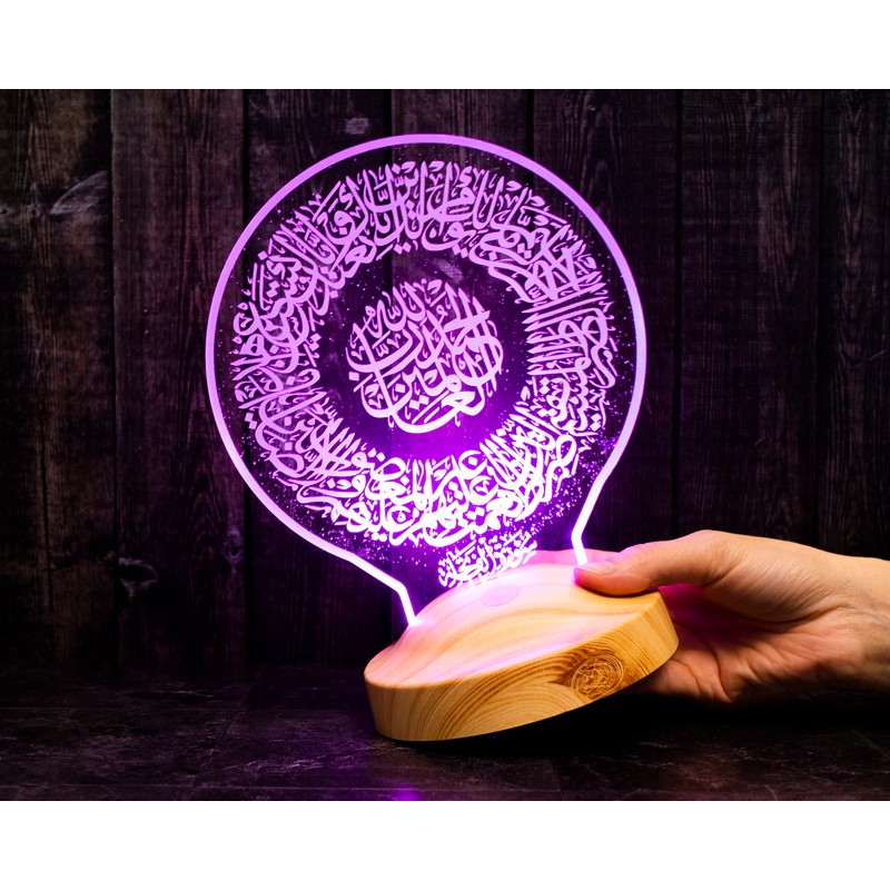 Ramadan Decorative Islamic Eid Mubarak Decoration 3D LED Lamp Gift