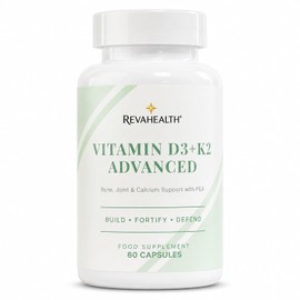 High Strength Vitamin D3 K2 Supplement | D3 2000 IU & K2 80µg Calcium, Boron & Pea (Palmitoylethanolamide) |Teeth & Bone & Joint Health | Vegetarian Capsules |60 Capsules (30 Servings)