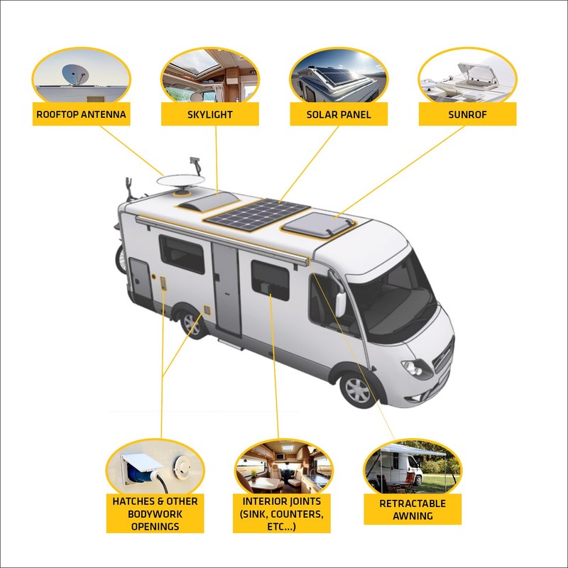 Sikaflex-221 Multi-Purpose Polyurethane Sealant/Adhesive, 10.1 fl oz, Black – Permanent