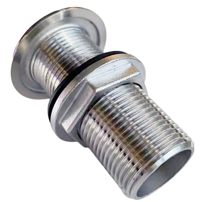 Marine Grade 316 Stainless Steel Full Threaded Through Hull Pipe