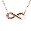 LuckyLy Set Joyería para Mujer Acero Inoxidable Baño Oro Rosa