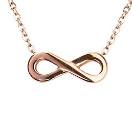 LuckyLy Set Joyería para Mujer Acero Inoxidable Baño Oro Rosa 18K Regalos
