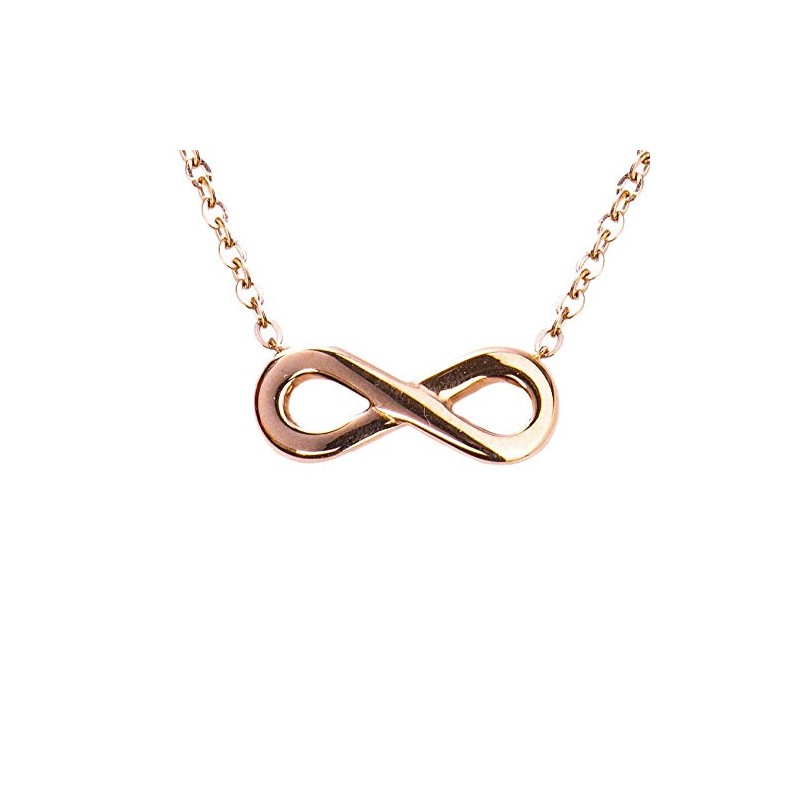 LuckyLy Set Joyería para Mujer Acero Inoxidable Baño Oro Rosa