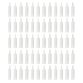 YOKIVE 50 Pieces M2 Standoff Screws Nylon Hex PCB Standoff Bolts with High Insulation Keep Height Even Ideal for Motherboard (White, 10mm+6mm)
