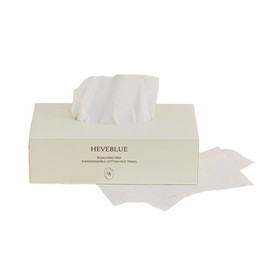 HEVEBLUE [HEVEBLUE]Unbleached 100% Cotton Face Towel (60ea)