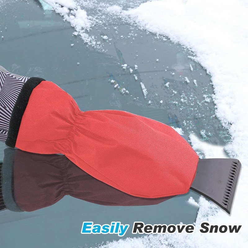 Ice Scraper with Glove, Vinvier Car Ice Scraper Snow Shovel