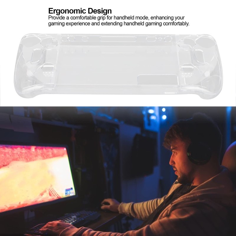 Clear Cover Hard Case for Steam Deck, Transparent Protective Case