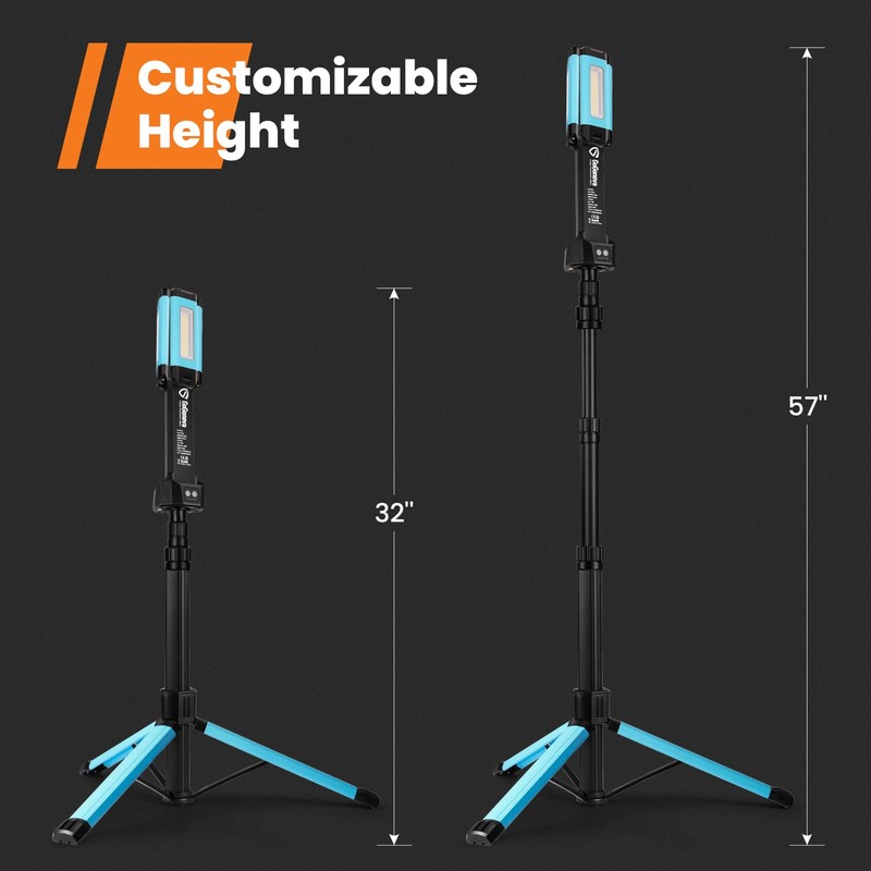 Rechargeable Work Light with Stand, GoGonova Cordless Work Light with