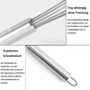2 Pieces Stainless Steel Ball Whisk Set for Mixing, Cooking,