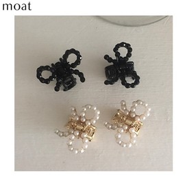MOAT Tiny Ribbon Pin 2ea, Color:Black