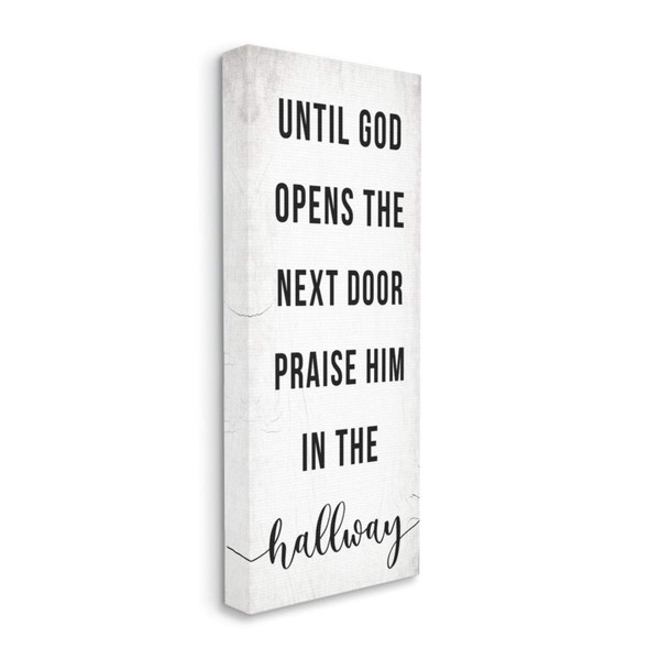 Stupell Industries Until God Opens The Door Phrase Faith Based
