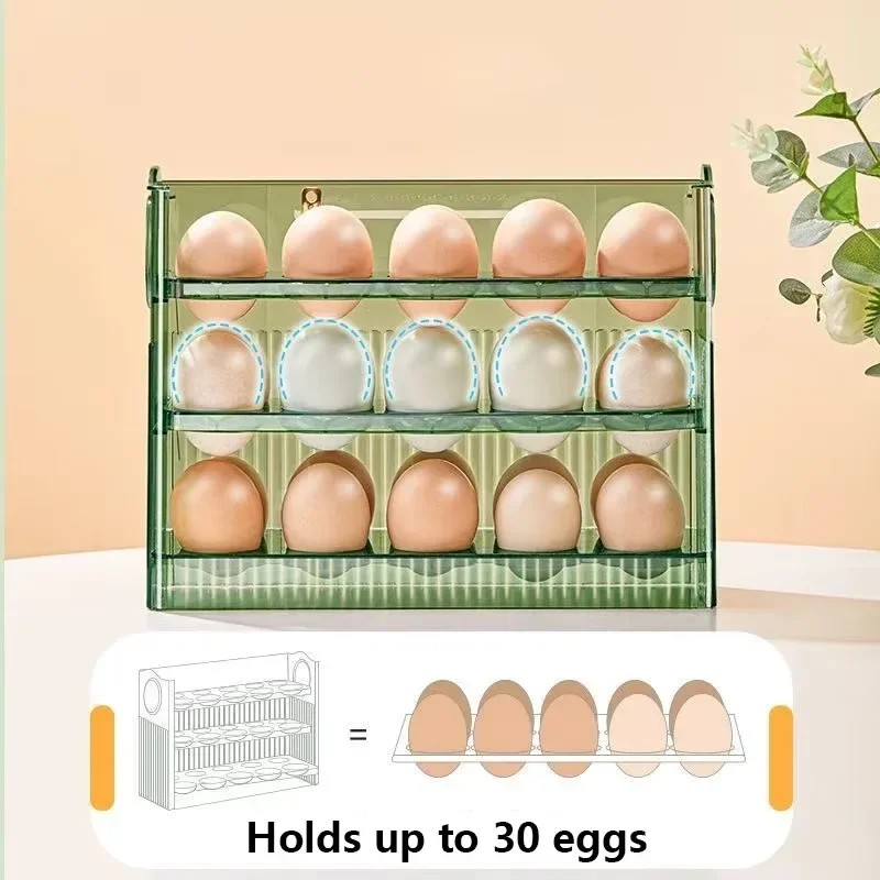 Egg Rack Holder – Refrigerator Egg Storage Box, Egg Basket