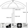 AMMSUN 7ft Fantasy Design Heavy Duty High Wind Beach Umbrella
