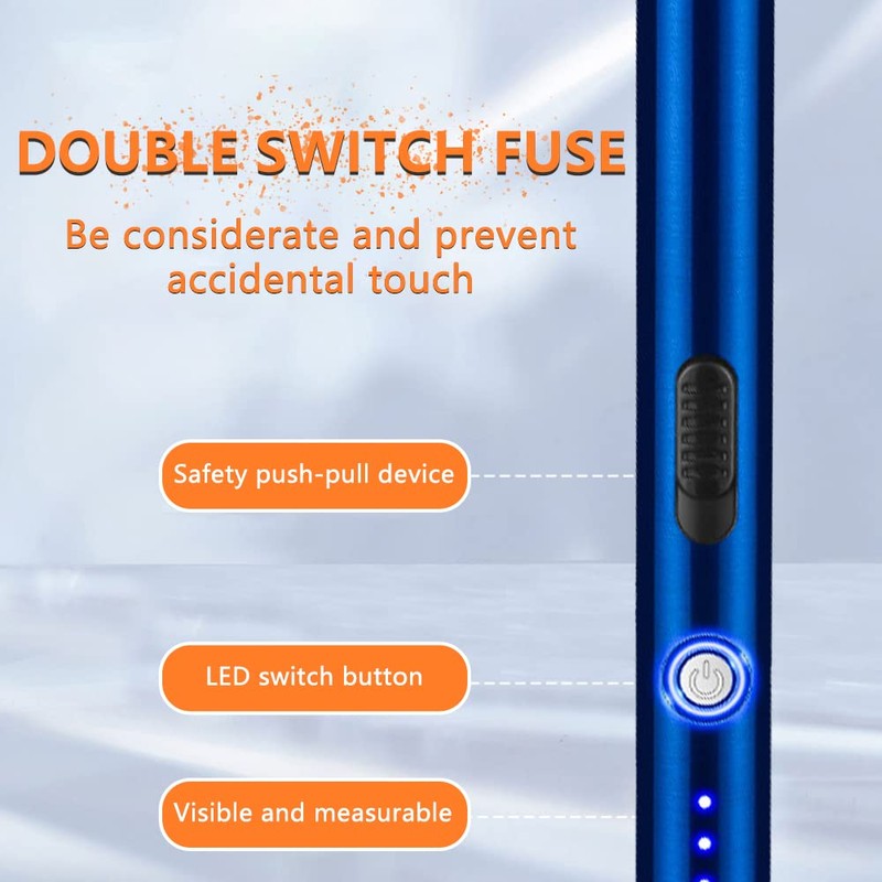 COMANYI Candle Lighter Rechargeable Dual Arc Plasma Lighter for Kitchen,