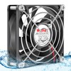 Wathai IP68 80mm x 25mm 12V Waterproof Cooling Fan High