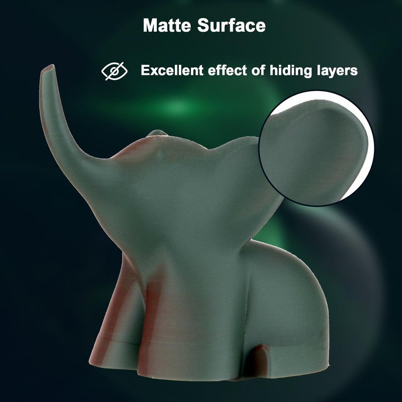 ERYONE Matte Dual Color 3D Printer PLA Filament 1.75 +/-