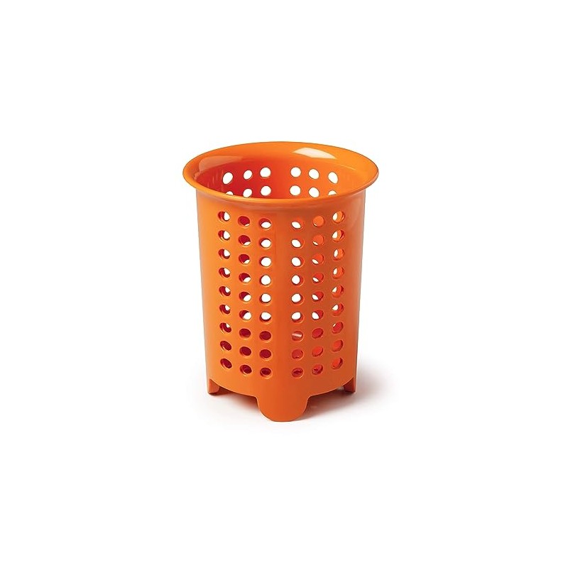 Zeal G231O Cutlery Drainer/Utensil Pot, Melamine, Neon Orange