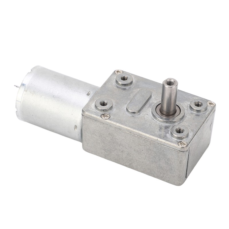 Worm Gear Motor High Torsion 12mm Single Shaft Self Locking