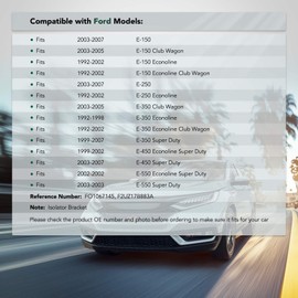 YHTAUTO Front Passenger Side Bumper Mounting Bracket Fits Ford E-150 Econoline Club Wagon E-250 Econoline Econoline Club Wagon E-350 Super Duty E-450 E-550 Econoline Super Duty, Steel Bumper Bracket