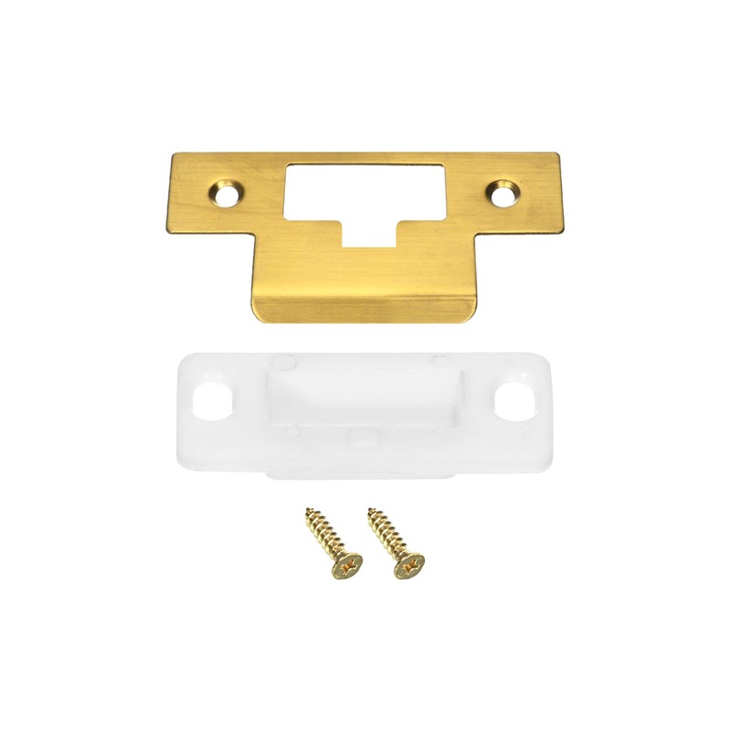 sourcing map Door Strike Plate, 70mm x 42mm 201 Stainless