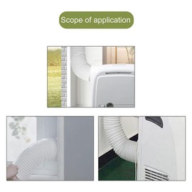 Exhaust Duct Interface for Portable Air Conditioner, Square to Round Coupler, Exhaust Hose Tube Connector, 16x16x4cm