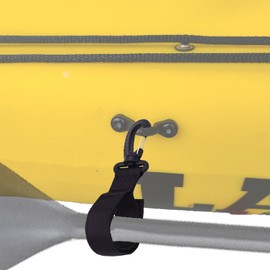 Pmsanzay SUP Paddleboard Inflatable Boat Paddle Keeper Paddle Holder Paddle Clip Kayak & Canoe Paddle Holder, Set of 4. with Pad Eye Deck Loops Tie Down with Screws, No D Ring Patch !