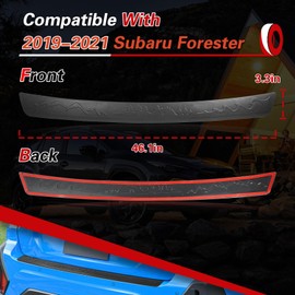 CZCJGD Rear Bumper Cover Protector Trim Compatible with Subaru Crosstrek 2024 2025 Car Accessories Replacement ABS Plastic Rear Bumper Guards