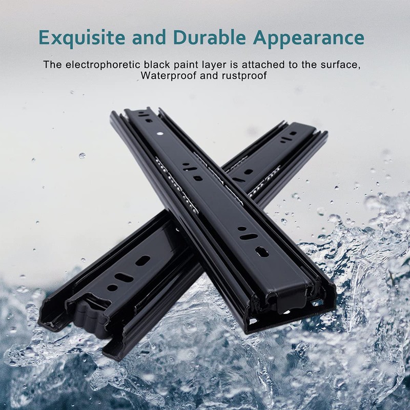 Full Extension Less Noise Drawer Slides 12 Inches, Drawer Slide