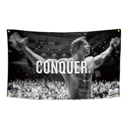 Flag for Arnold Schwarzenegger 3×5 Feet Funny Flag Banner Wall Outdoor Hanging Flag with 4 Brass Grommets for College Dorm Room Decor