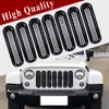 Mearo 7PCS Front Grill Mesh Inserts, Grill Inserts, Clip-on Grille